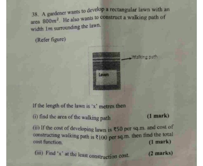 A gardener wants to divide a square piece