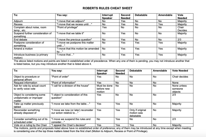 Robert's rules of order election by acclamation